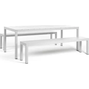 Zahradní sestava Nardi Sestava Rio Bench Alu bianco