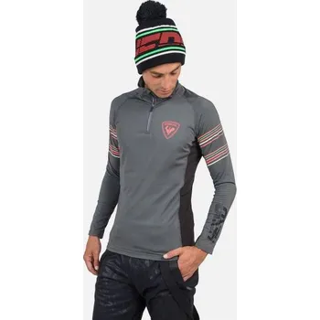 Rossignol Classique Hero 1/2 Zip tričko šedá m