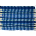 Modrá deka s příměsí vlny 140x200 cm Loom – Hübsch ID_1823632