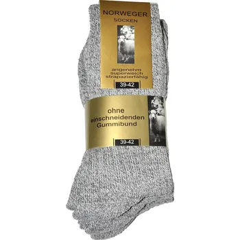 Sada pánského spodního prádla Pánské ponožky WiK Norweger Wolle art.20110 A'3 melanžově šedá 39-42