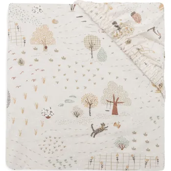 Prostěradlo Jollein Prostěradlo napínací 120 x 60 cm Tiny Park