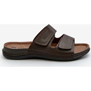 Sada pánského spodního prádla Pohodlné Pánské Sandály S Pásky Na Suchý Zip Inblu GV00002I Hnědobéžové 44