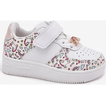 Sada pánského spodního prádla Dětské sneakersy sportovní obuv jednorožci bílé Thalia 33