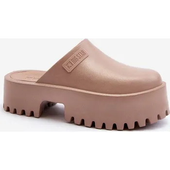 Dámské žabky Dámské žabky na masivní podrážce Big Star NN274015 Bílé 40