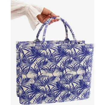 Kabelka Vzorovaná Velká Kabelka Modrá Mooch univerzální