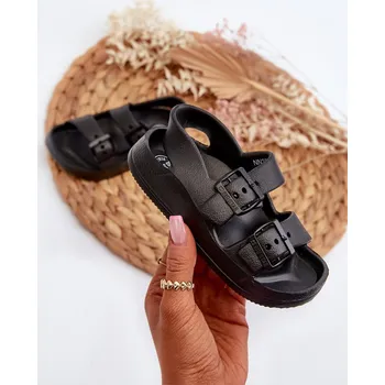 Dámská obuv Dětské lehké žabky s přezkami BIG STAR NN374541 Černé 32