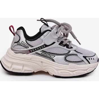 Sada pánského spodního prádla Dětské Tenisky Na Tlusté Podešvi Stříbrné Xairana 32