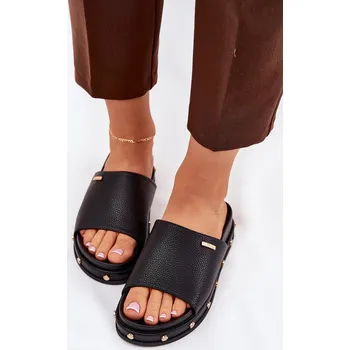 Dámské sandále Dámské Sandály Na Platformě S Hřebíky Big Star RR274214 Černé 37