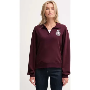 Dámská mikina Mikina Tommy Hilfiger UW0UW06078 burgundské 93X, vel. XS