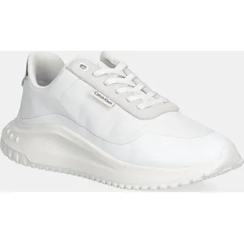 Dámské tenisky Tenisky Calvin Klein EVA RUNNER LACE UP MAT MIX dámské, bílá barva, YW0YW02016 00X, EUR 40