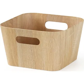 Úložný box Toro Úložný koš 27 x 27 x 16 cm papír + lepenka 1 ks barva dřeva