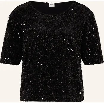 Dámská halenka Brax Dámská Blůza Cara S Flitry, černá, 40