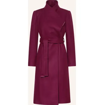 Ted Baker Dámský Vlněný Kabát Rose, tmavě červená, 44