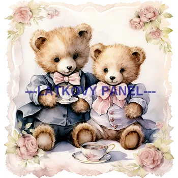 Látkový panel - Dětský - DE-205 Velikost: 15x15cm, Materiál: Kočárkovina