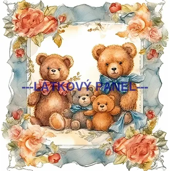 Látkový panel - Dětský - DE-202 Velikost: 30x30cm, Materiál: Úplet