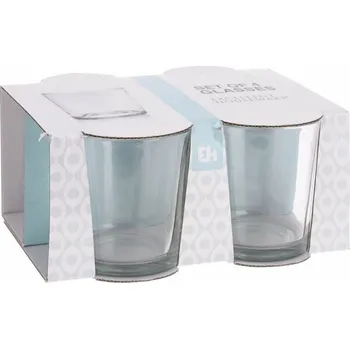 Sklenice Koopman Sada sklenic Excellent Houseware - Sklo Transparentní (280 ml) (4 ks) Bez původního obalu, poškozený původní obal