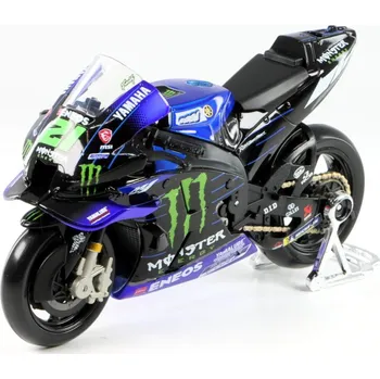 autíčko Yamaha YZR-M1 #21 2022 1:18 - Maisto Yamaha YZR-M1 - model motorky