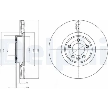 Brzdový kotouč Brzdový kotouč DELPHI BG9079C