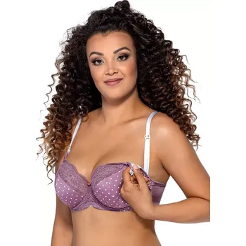 Podprsenka Polovyztužená dámská podprsenka semi soft Ava 1989 K lilly/odd.fialová 65G