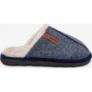 Dámské polobotky Mužské klasické pantofle modré Makis 41