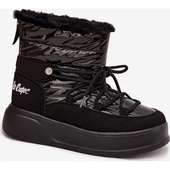Dívčí sněhule Dámské sněhule na platformě Lee Cooper – černé Velikost: 37