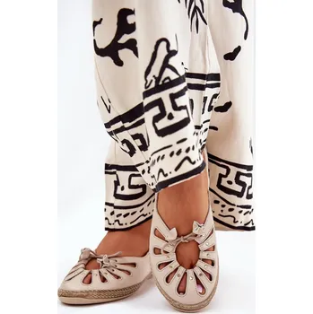 Dámské baleríny Ploché baleríny z přírodní kůže Zazoo 10179 béžové 39