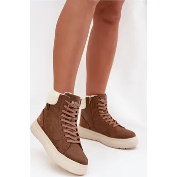 Dámská obuv Dámské zimní boty s kožíškem Lee Cooper LCJ-25-01-3735 hnědé 40