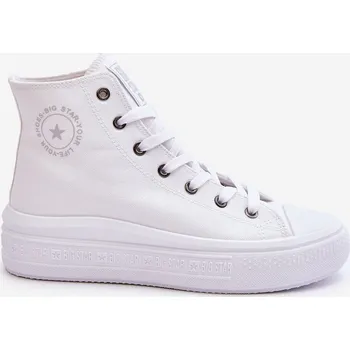 Dámské tenisky Dámské vysoké tenisky Big Star LL274A183 Bílé 38