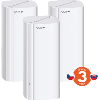 Tenda Nova EE3 Pro (3-pack) WiFi7 BE3600 Mesh Gigabit system, 9x GLAN/GWAN, WPA3, VPN, CZ app