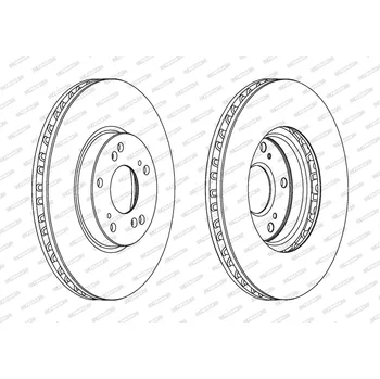 Brzdový kotouč Brzdový kotouč FERODO DDF1775C