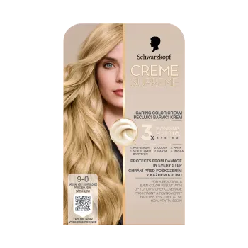 Barva na vlasy Creme Supreme 9-0 Přiroz velmi sv blond