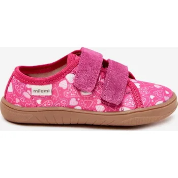 Pantofle Barefoot Dívčí Srdíčka Milami Fuchsie Saphira 29