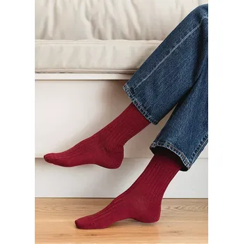 Pánské ponožky Dámské žebrované ponožky Steven art.130 Merino modrá 38-40