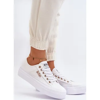 Dámská obuv Bílé Dámské Tenisky na Platformě Lee Cooper LCW-24-31-2725 41