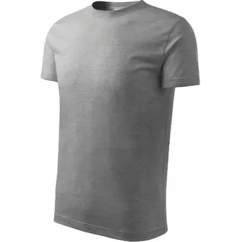 Basic tričko dětské tmavě šedý melír 122 cm/6 let