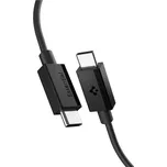 Spigen Essential USB-C/USB-C napájecí kabel 60W 1m černý
