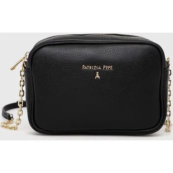 Kabelka Kožená kabelka Patrizia Pepe černá barva, CB0071 L001 CB0071.L001 99X, vel. ONE SIZE