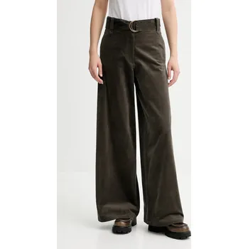 Velurové kalhoty Sessun 25107029 zelená 97X, vel. 36