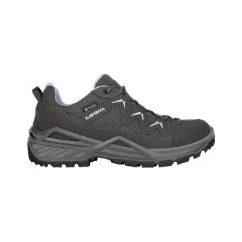 Dámská treková obuv Lowa Sirkos Evo GTX Lo Women graphite/iceblue šedá 42,5 EU 4063606647129