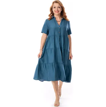 Dámské šaty Dámské šaty ULRIKA 40/42 Petrolejová