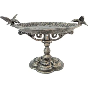 CIU 78 litinové pitko pro ptáčky, miska pro ptáky, hmyz, patina, ptačí pítka Barva: měděná patina