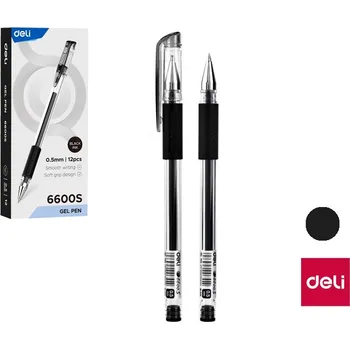 Gelové pero Deli Daily E6600S, černá