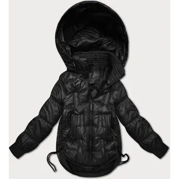 Dámská bunda Černá bunda pro přechodné období se stahovacími boky S'West (B8292-1) odstíny černé XXL (44)