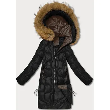 Černá dámská bunda s ozdobným prošíváním J Style (5M3351-392) odstíny černé M (38)