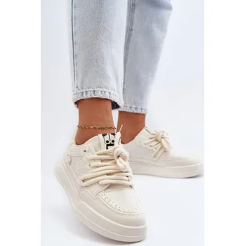 Dámské tenisky Dámské tenisky z ekokůže béžové Avanalis 37