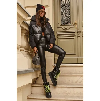 Dívčí sněhule Dámské sněhové boty s tlustou podrážkou veganské DFranklin DFSH371007 černé 37