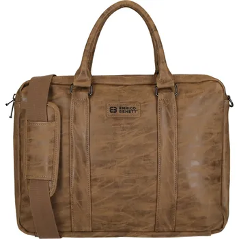 Aktovka Rotterdam laptop bag 15 inch 66691-010 světle hnědá, ENRICO BENETTI