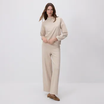 Dámské kalhoty Reserved - Kalhoty s prošíváním - tělová - 641GA-02X - 641GA-02X-XL