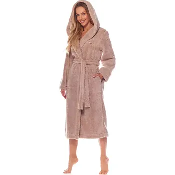 Dámský župan Dlouhý dámský župan L&L 2205 Brandi S-XL angora S-160/94/102