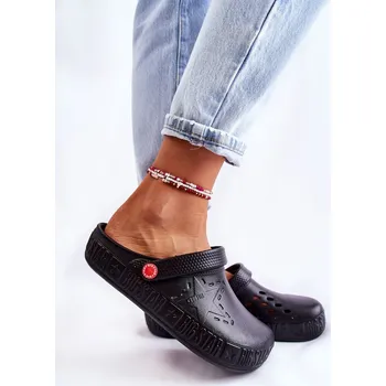 Dámské žabky Dámské světlé pantofle Big Star II275001 Černá 39